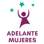 Logo for "ADELANTE MUJERES"