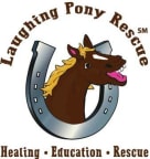 Logo for "LAUGHING PONY RESCUE"