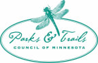 Logo for "PARKS & TRAILS COUNCIL OF MINNESOTA"
