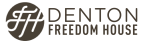 Logo for "DENTON FREEDOM HOUSE"