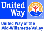 Logo for "UNITED WAY OF THE MID-WILLAMETTE VALLEY"