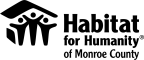 Logo for "Habitat for Humanity of Monroe County"
