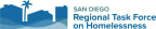 Logo for "REGIONAL TASK FORCE ON THE HOMELESS"