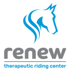 Logo for "RENEW THERAPEUTIC RIDING CENTER"