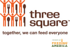 Logo for "THREE SQUARE"