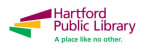Logo for "HARTFORD PUBLIC LIBRARY"