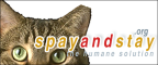 Logo for "SPAY AND STAY"