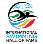 Logo for "INTERNATIONAL SWIMMING HALL OF FAME"
