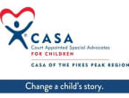 Logo for "CASA of the Pikes Peak Region"