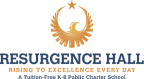 Logo for "RESURGENCE HALL INC"