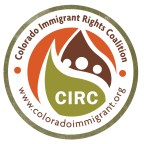 Logo for "COLORADO IMMIGRANT RIGHTS COALITION"