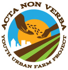 Logo for "ACTA NON VERBA YOUTH URBAN FARM PROJECT"