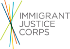 Logo for "IMMIGRANT JUSTICE CORPS INC"