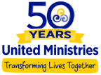 Logo for "UNITED MINISTRIES"
