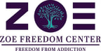 Logo for "Zoe Freedom Center"