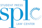 Logo for "STUDENT PRESS LAW CENTER"