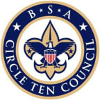 Logo for "BOY SCOUTS OF AMERICA NATIONAL COUNCIL 571 CIRCLE TEN COUNCIL"