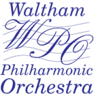 Logo for "WALTHAM PHILHARMONIC ORCHESTRA"