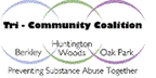 Logo for "TRI-COMMUNITY COALITION OF BERKLEY HUNTINGTON WOODS AND OAK PARK MI"
