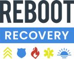 Logo for "REBOOT RECOVERY INC"