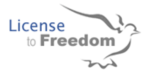 Logo for "LICENSE TO FREEDOM"