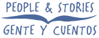 Logo for "PEOPLE AND STORIES GENTE Y CUENTOS"