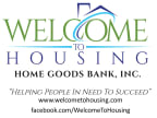 Logo for "WELCOME TO HOUSING HOME GOODS BANK"