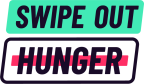 Logo for "SWIPE OUT HUNGER"