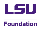 Logo for "LSU FOUNDATION"