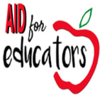 Logo for "AID FOR EDUCATORS"