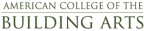 Logo for "AMERICAN COLLEGE OF THE BUILDING ARTS"