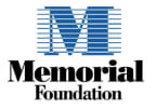 Logo for "MEMORIAL FOUNDATION INC"