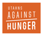 Logo for "UTAHNS AGAINST HUNGER"