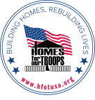 Logo for "HOMES FOR OUR TROOPS INC"