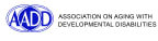 Logo for "ASSOCIATION ON AGING WITH DEVELOPMENTAL DISABILITIES"