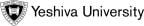 Logo for "YESHIVA UNIVERSITY"