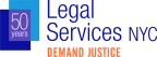 Logo for "LEGAL SERVICES NYC"