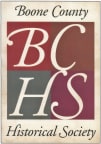 Logo for "BOONE COUNTY HISTORICAL SOCIETY"