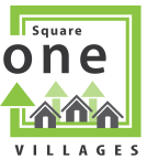 Logo for "SQUAREONE VILLAGES"
