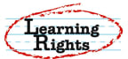Logo for "LEARNING RIGHTS LAW CENTER"