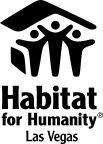 Logo for "HABITAT FOR HUMANITY LAS VEGAS"