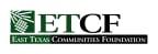 Logo for "EAST TEXAS COMMUNITIES FOUNDATION"
