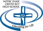 Logo for "NOTRE DAME CRISTO REY HIGH SCHOOL INC"