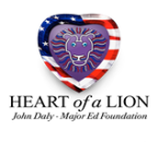 Logo for "HEART OF A LION"