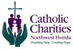 Logo for "CATHOLIC CHARITIES OF NORTHWEST FLORIDA"