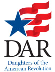 Logo for "NATIONAL SOCIETY DAUGHTERS OF THE AMERICAN REVOLUTION"
