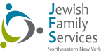 Logo for "JEWISH FAMILY SERVICES OF NORTHEASTERN NEW YORK"