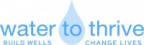 Logo for "Water to Thrive"