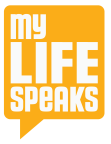 Logo for "myLIFEspeaks"