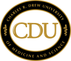 Logo for "CHARLES R DREW UNIVERSITY OF MEDICINE AND SCIENCE"